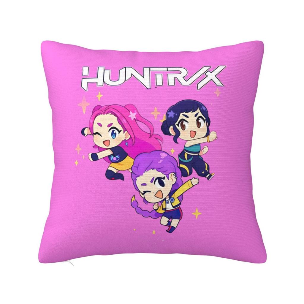 Kpop Demon Hunters Zoey Huntrix Pillowcase Polyester Cushion Cover Decor Pillow Case Cover Home Square 45X45Cm