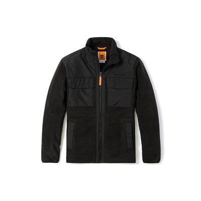 Casual Color Block Stand Collar Jacket Men Jacket Black A69M9-001