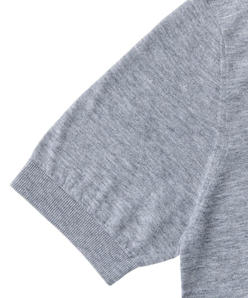 VERNO 26Ss Cashtouch Short Sleeve Polo Knit Gray