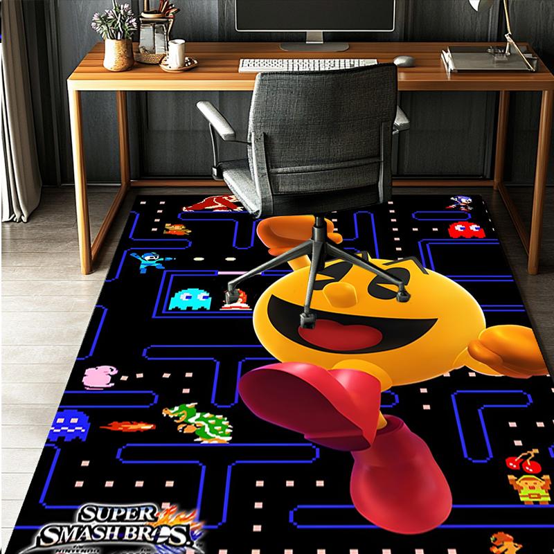 PAC Pattern Rug, Indoor/Outdoor Mat, for Picnic, Gameroom, Bedroom, Office, Living Room, Home Decor Carpet, Birthday Gift