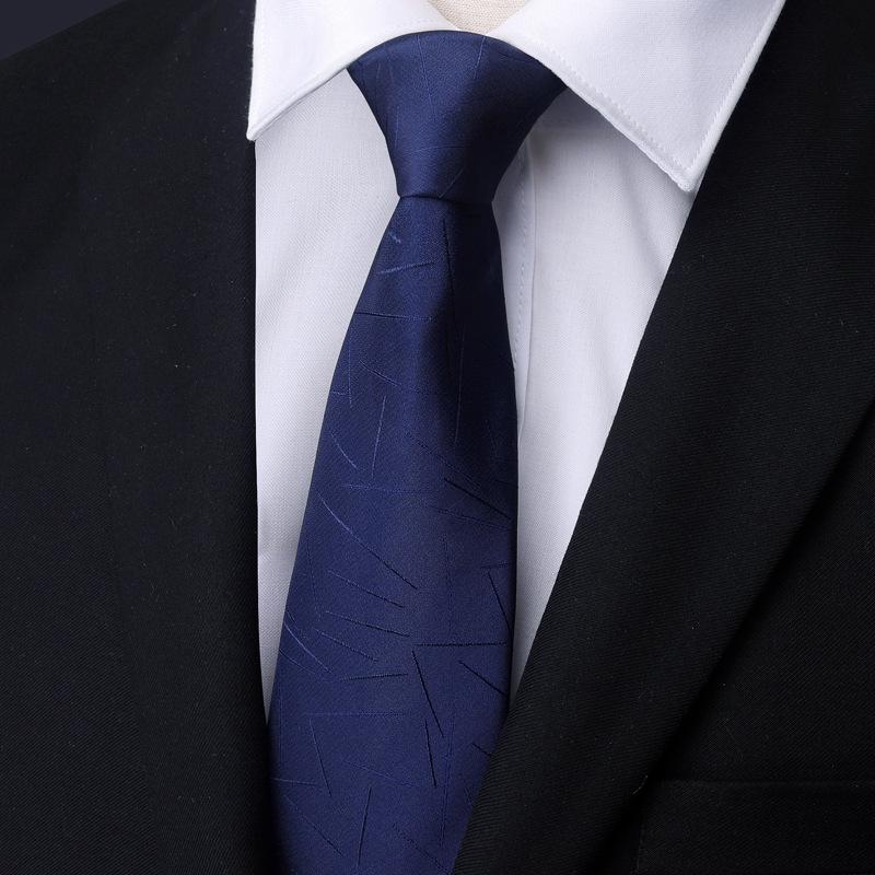 Tie Men'S Business Dress Wedding Groom Red Black Work Korean Zipper No-Beat Tie