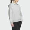 Adidas City Escape Hooded Sweatshirt With Solid Color Logo Women Tops Silver-Gray IP7077