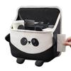 Car Back Seat Storage Box Cartoon Panda Backseat Trash Can Multifunctional Wear-Resistant Soft Plush Storage Bag Tissue Box