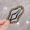 New Women Hairpin Full Diamond Cloud Shaped Back Head Hairpin Broken Hairs Finishing Headdress Grab Clips Rhinestones Headwears