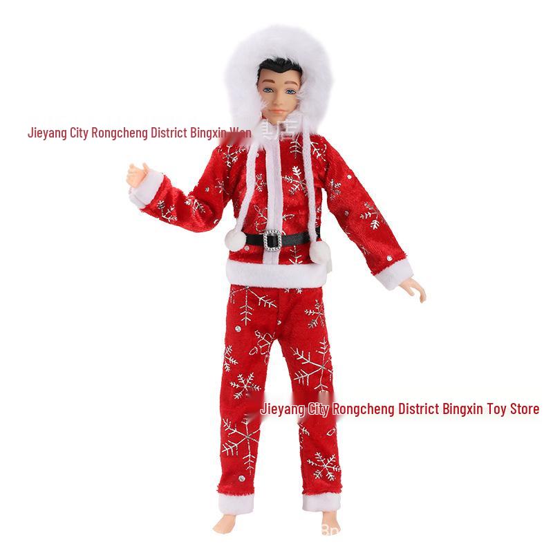 2025 New Barbie 11-inch Fashion Christmas Dress-up Set: Skirt & Hat