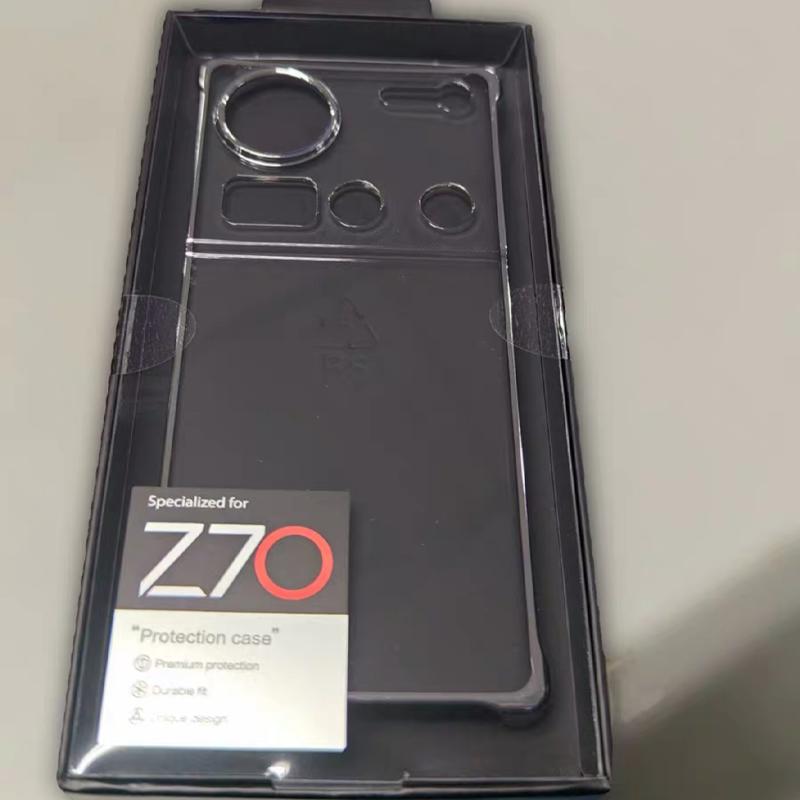 Original Transparent Case For ZTE Nubia Z70 Ultra Half Pack Hard Back Cover Shell