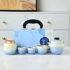 Gradient Ceramic Gourd Travel Tea Set