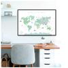 Animal Illustration World Map Wall Art Picture Kindergarten Printing and Painting Education Poster