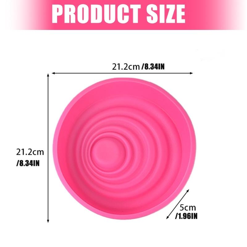 Round Silicone Cake Pan With Frosts Resistance Textured For Professional Baking And Dessert Presentation Kitchen Tool
