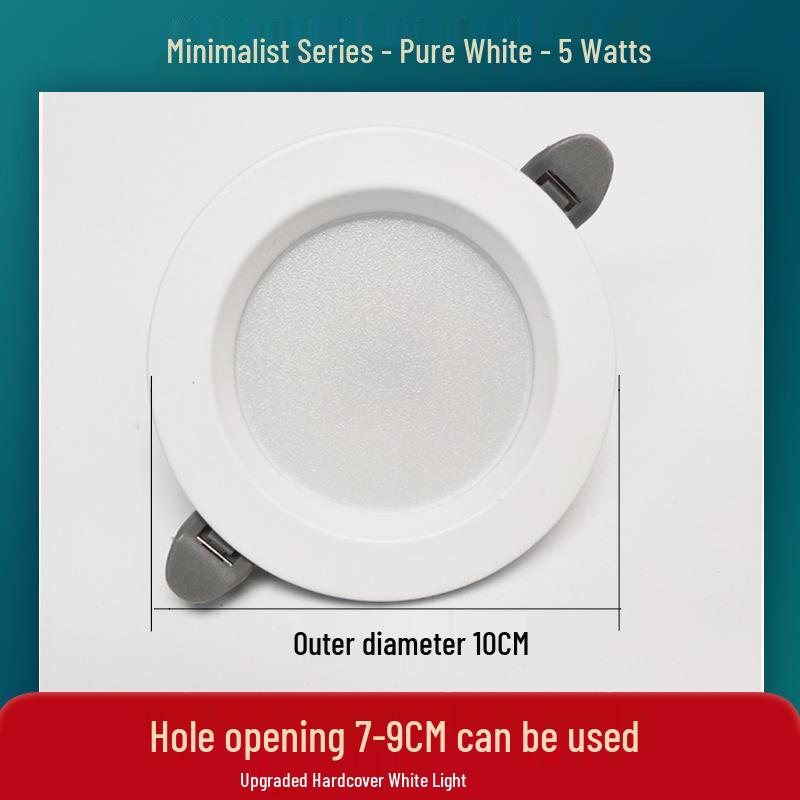 

Three-Color Dimmable Recessed Downlights for Living Room Ceiling, 7.5 Cutout Hole