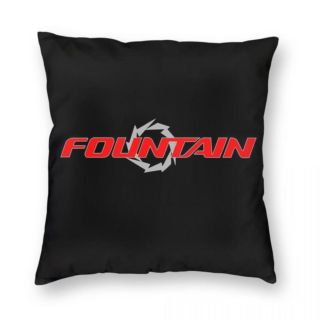 Fountain Powerboats Boat Square Pillowcase Polyester Linen Velvet Creative Zip Decorative Pillow Case Home Cushion Cover 45X45