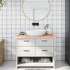 VidaXL Bathroom Countertop 100x50x2 Cm Solid Wood Untreated 3156035