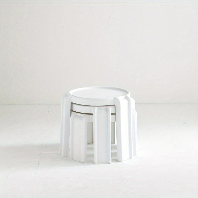 1Pc round balcony tea table coffee table ins wind living room side few outdoor tea table bedroom round table personality simple