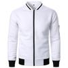 Men's Plaid Zip-Up Stand Collar Cardigan Sweatshirt Jacket