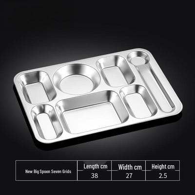 Tianze Stainless Steel Compartmentalized Dinner Tray