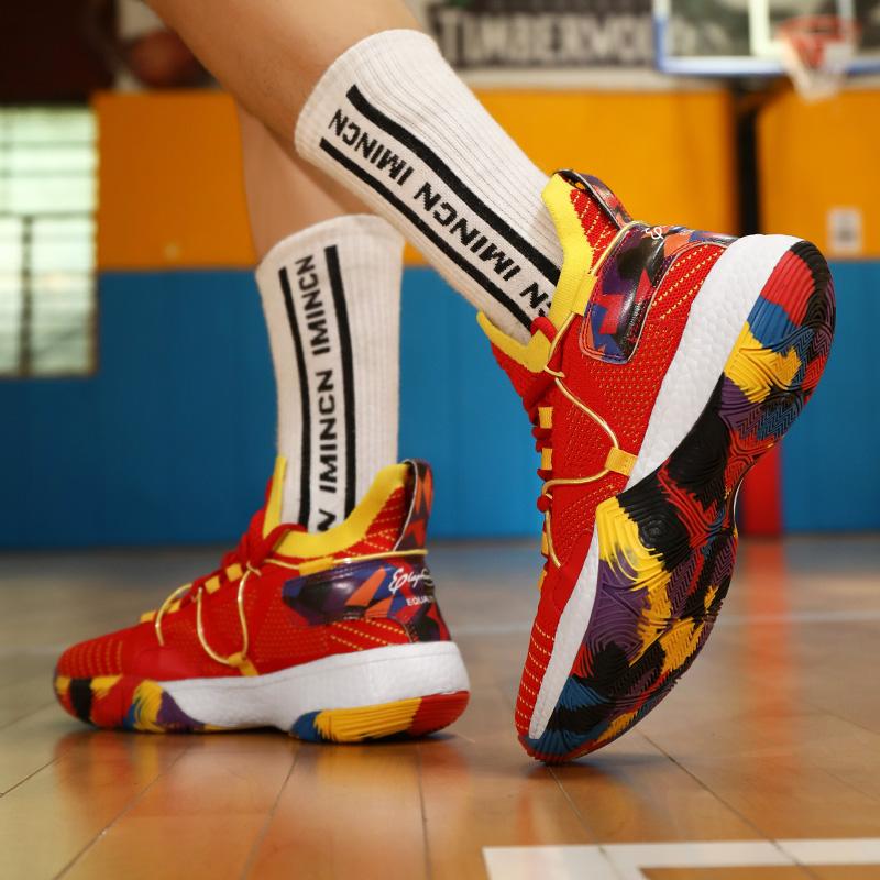 35-46 Teen Adult Large Shock Absorbent Anti Slip Wear Resistant Breathable Outdoor Basketball Shoes Casual Sports Shoes