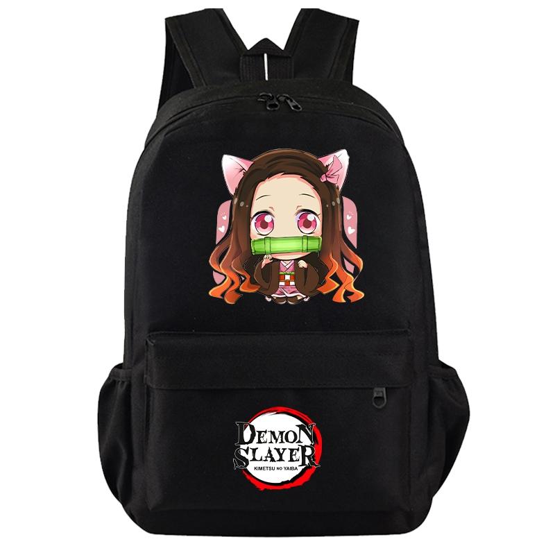 Anime Demon Slayer Backpack for Boy Girl Back To School Bag Large Capacity Backpack Bookbag for Kid Men Women Travel Bag Mochila