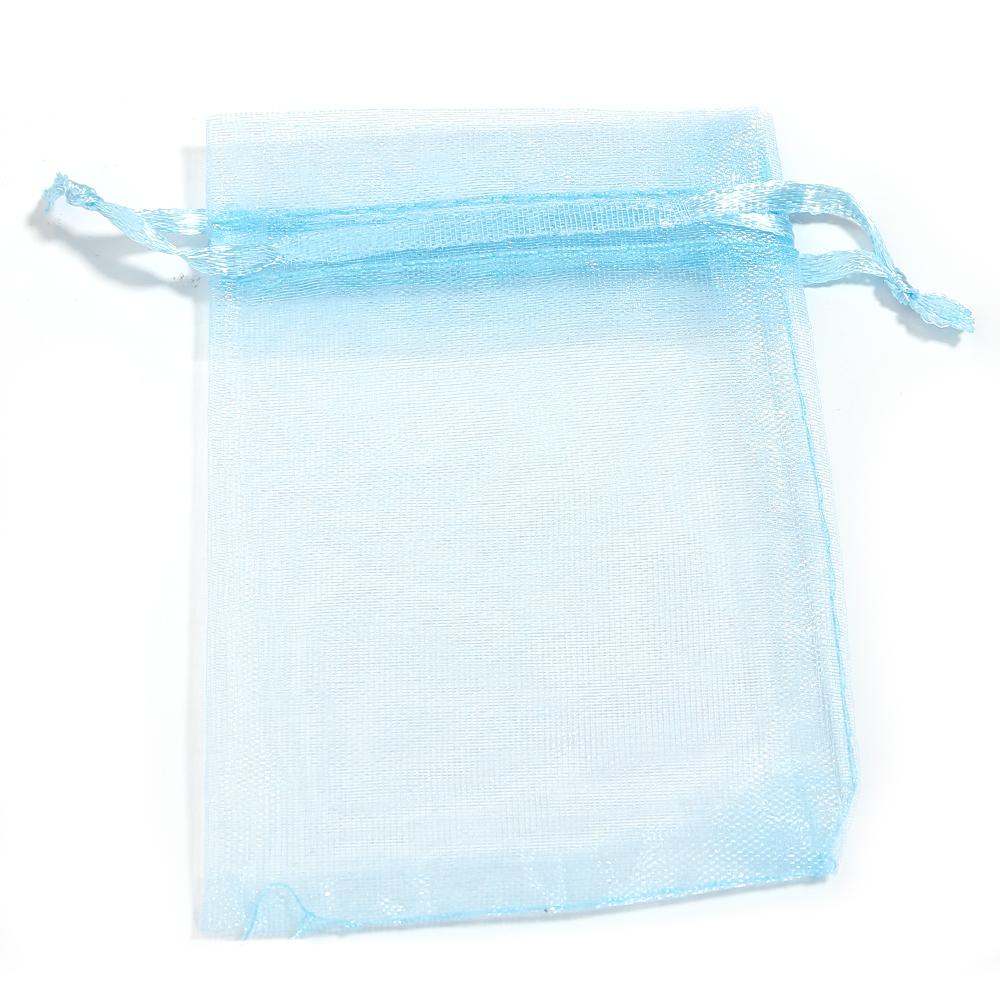 10pcs 7X9cm Organza Bags Solid Color Drawstring Jewelry Packaging Bags For Wedding Birthday Party Christmas Candy Gifts Pouches