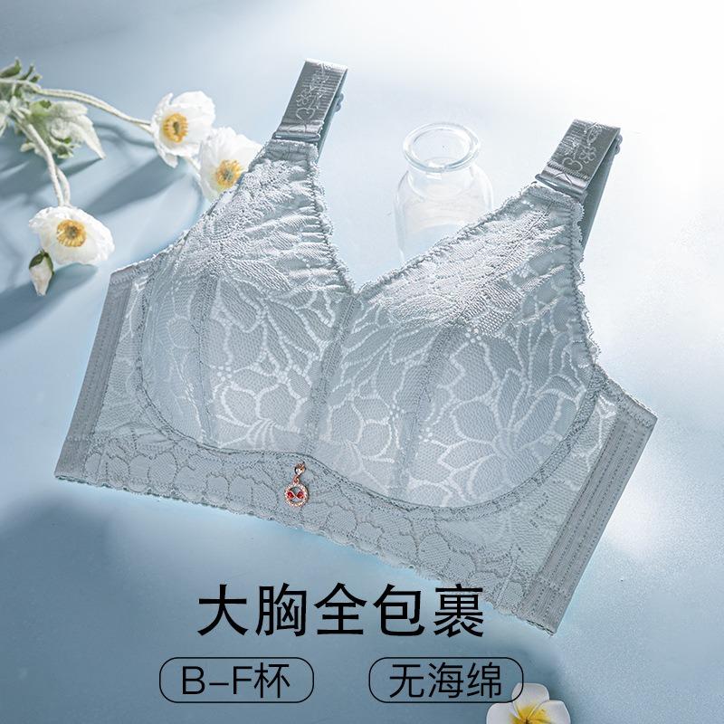 Women S Plus Size Thin Underwire Free Bra For Big Bust Push Up Back Support