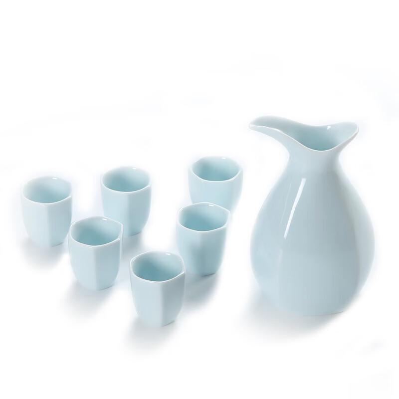 Creative Ceramic Liquor Decanter & Cup Set