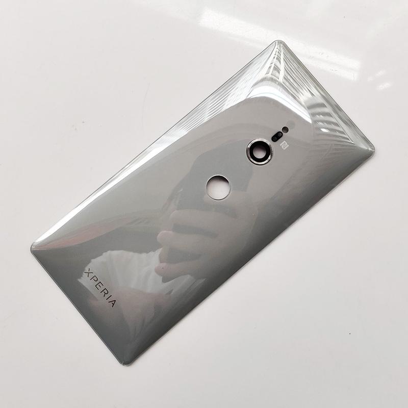 Back Glass For Sony Xperia XZ2 Battery Cover Housing Rear Case +Camera Lens Replacement Parts With Adhesive