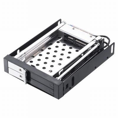 2.5 Inch Internal Dual Slot Tool-free Hard Disk Rack Support Two 2.5 Inch SATA HDD/SSD Safety Lock