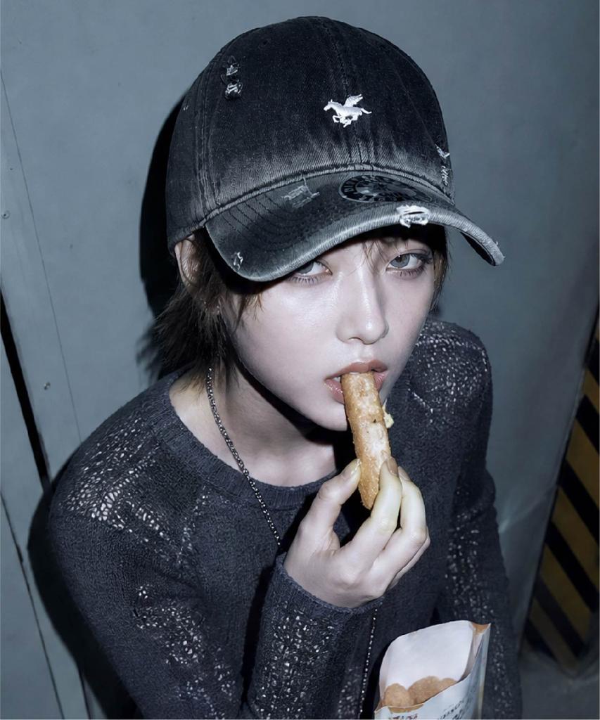 Pimadajiwin Mini Unicorn Denim Ball Cap_2 Colors