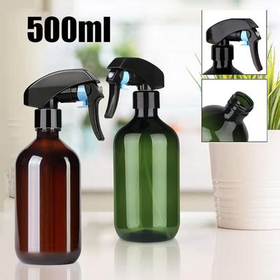 2pcs Brown/Green 500ML Spray Empty Bottles Trigger Sprayer Oils Aromatherapy Refillable Bottle Hairdressing Tool Garden Tool