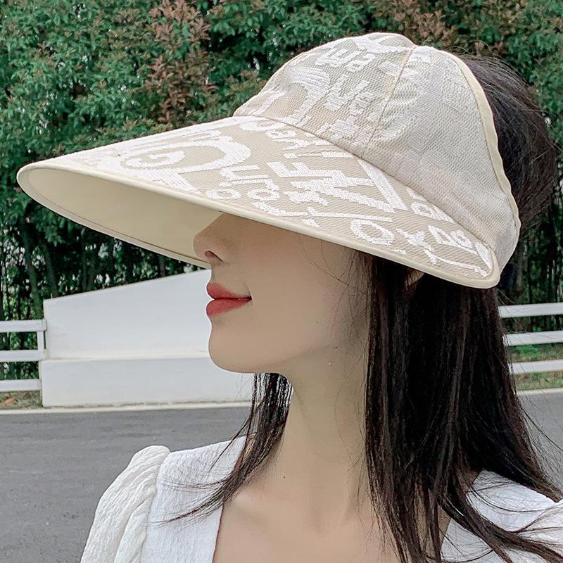 1Pc Summer Lace Empty Top Big Eaves Hat Children, New Big Brim Sun Hat Casual Ponytail Sun