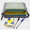 A4 File Holder Durable Nylon Portable Space-Saving File Folder Bag with Zipper Closure for School Office