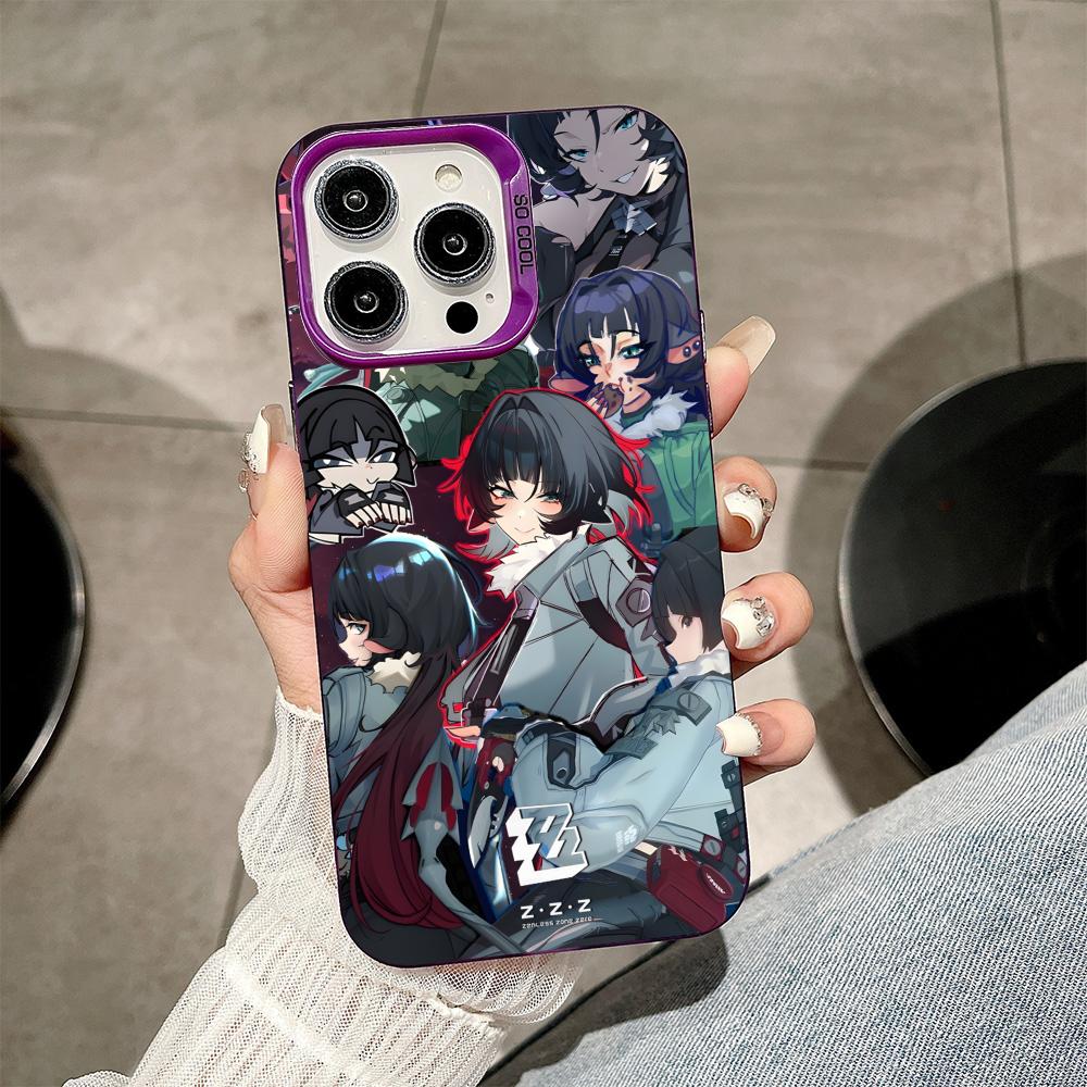 

ZZZ Чехол для телефона Jane Doe для iPhone 17 16 15 14 13 12 11 X XR XS Air Pro Max Plus Фиолетовый Цветной Серебристый Чехол iPhone 14 Pro