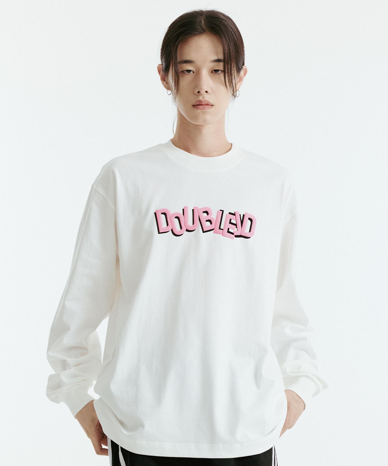 Double Jd Neon Foam Logo Long Sleeve (White) Free