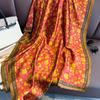 New Fashion Silk Scarf Printing High-end Sunscreen Scarf Shawl Light Luxury Versatile Women's Silk Scarf