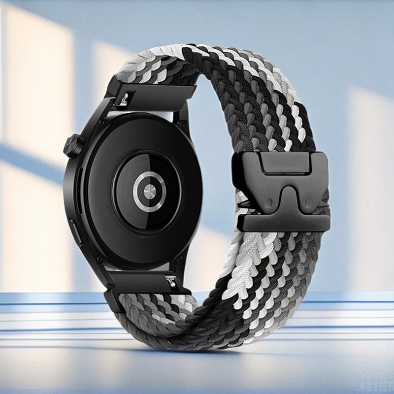 18/20/22mm Adjustable Braided Strap for Huawei GT 6/5/4/2/Watch 5/Garmin Fenix 7/Forerunner 265/255/Venu 3 Replacement Watchband