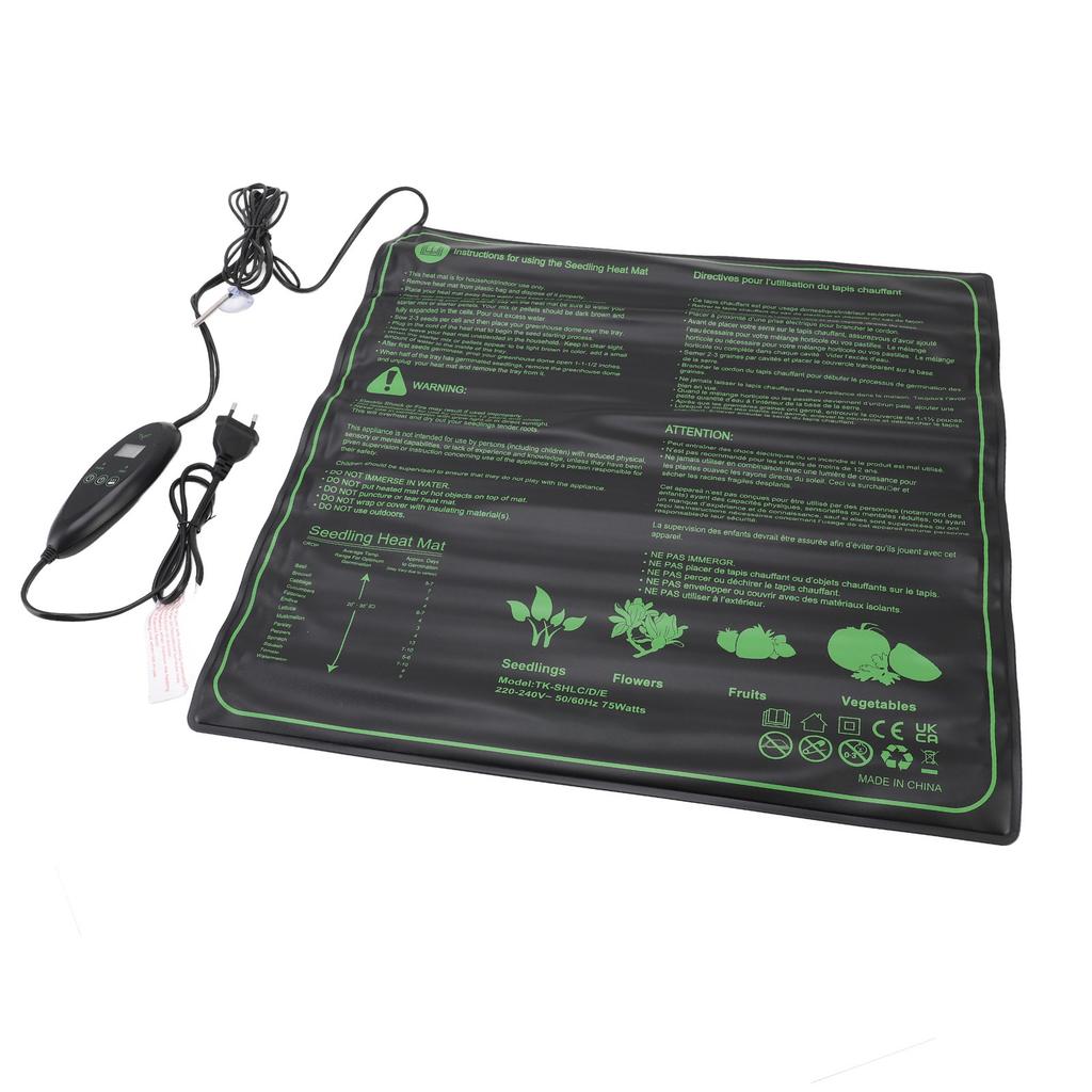 Seedling Heat Mat Water Proof Germination Station Heat Mat Plant Heating Pad for Indoor Home 20x20 I