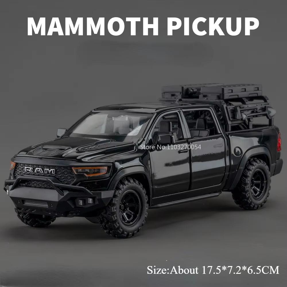 1:32 Viper Mammoet Legering Diecast Speelgoed Modelauto's Rubberen Band Licht Muziek Voertuig Wielen Stuur Miniatuur Auto Jongens Verzameling Cadeau