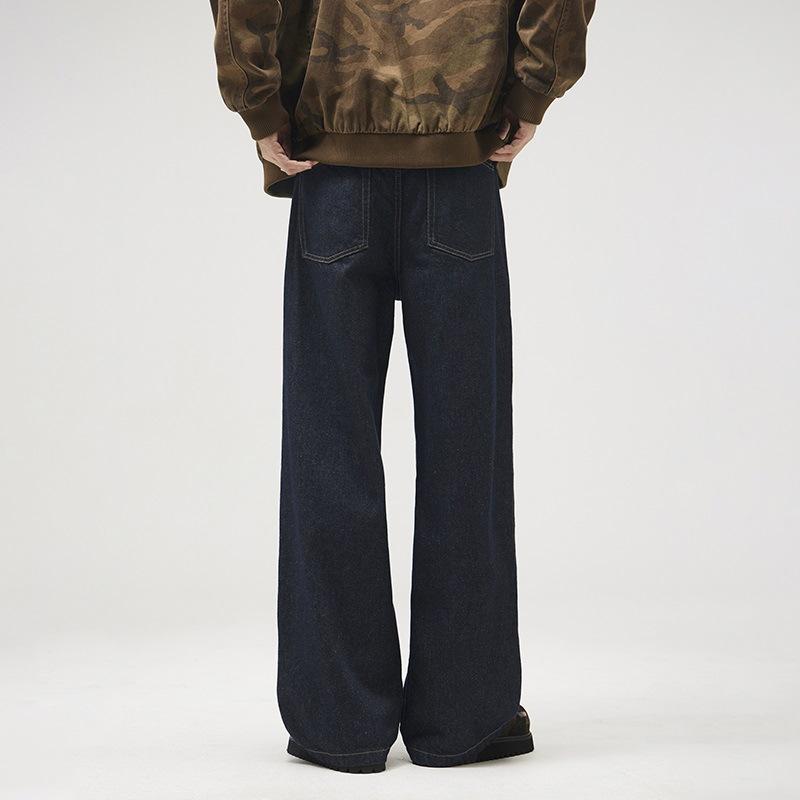 

Ретро Джинсы Оригинального Цвета Мужские Весенне-Осенние Новые Ретро Тренд Повседневные Широкие Брюки XXL