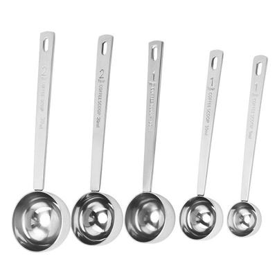 Cucchiaini Misurini da 5ml, 10ml, 20ml per Caffè, Latte, Cocktail e Polveri Frutta - Essenziali da Cucina Graduati