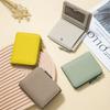 Short Wallets Card Holder Bag Portable Cowhide Small Zipper Money Coin Purse for Men Women Earphone Pouch