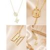 Kpop Logo Doppelanhänger Y-Halskette Vergoldete Kette Modeschmuck für Fans ARMY
