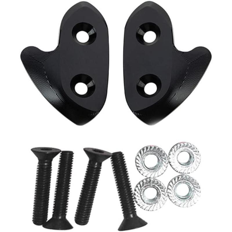 Mirror Block Off Base Plates Fit for Yamaha R1 2015- Mirror Hole Cover Plug Decorative Cap Mirror Driven Eliminators Black