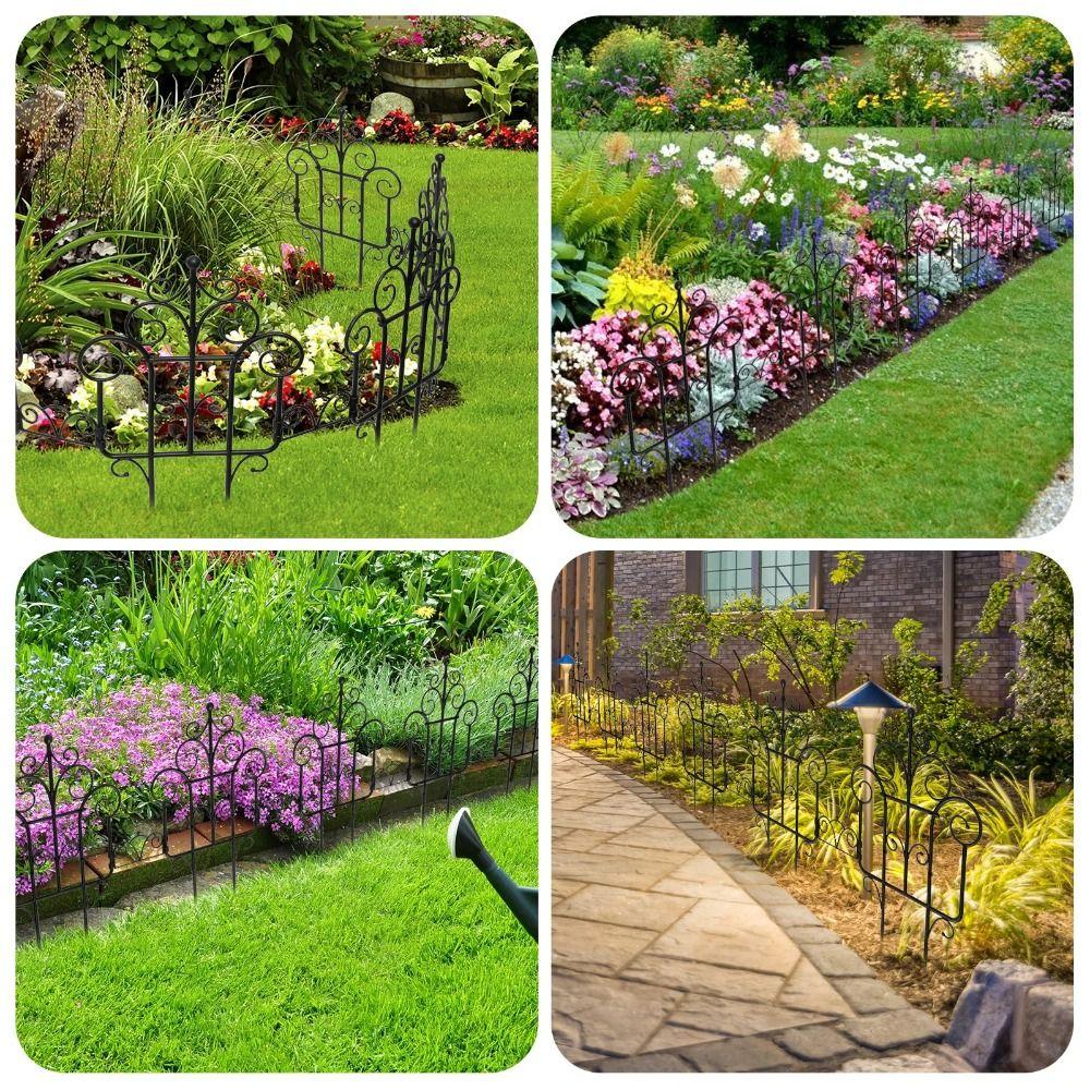 2 Stücke Yard Decor Multifunktionale Dekorative Garten Zaun Anlage Klettern Rahmen Stapelbar DIY Klettern Spalier Tier Barriere Zaun