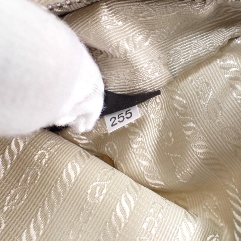 PRADA  1BH204 2WAY bag beige Nylon Women