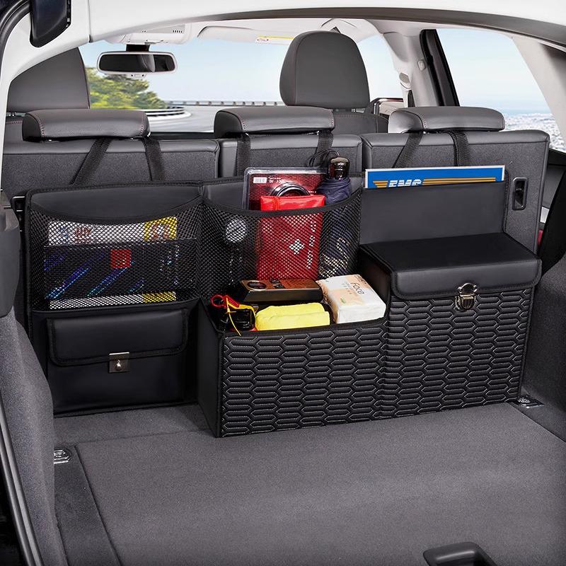 Car Trunk Organizer Hanging Storage Bag for SUV and Seat Back