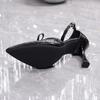 Women's Pointed Toe Bow Strap High Heels: Spring & Autumn Collection