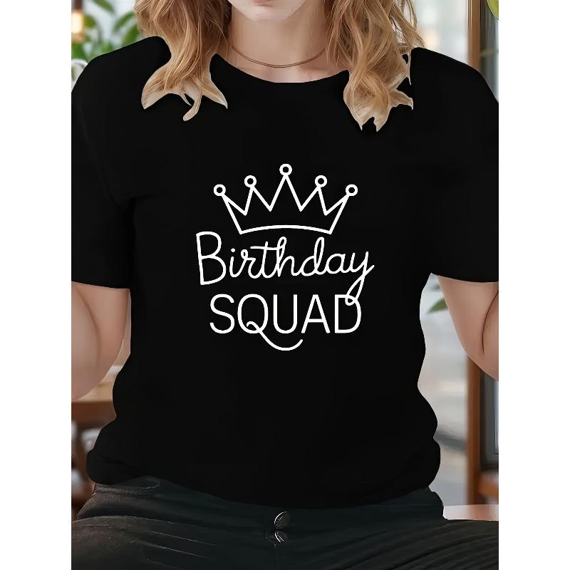 

European Size Womens Graphic Print T Shirt Short Sleeve Crew Neck Casual Top Spring Summer Wear 4XL