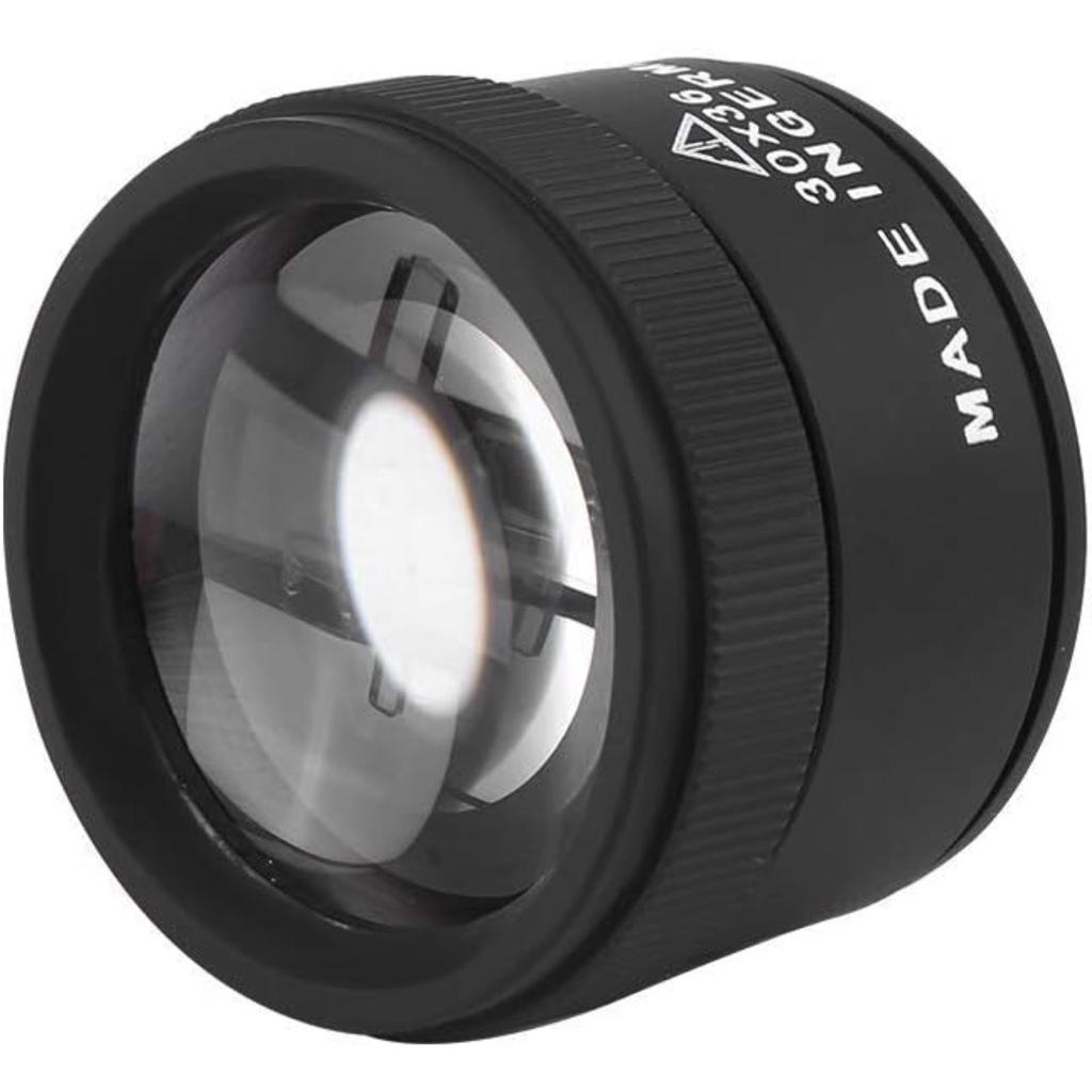 Tangxi 30X Jewelry Magnifier, Professional Optical Magnifier Glasses, 30X Magnifying Lens for Jewellery, Diamonds, Gems, Coins, Magnification