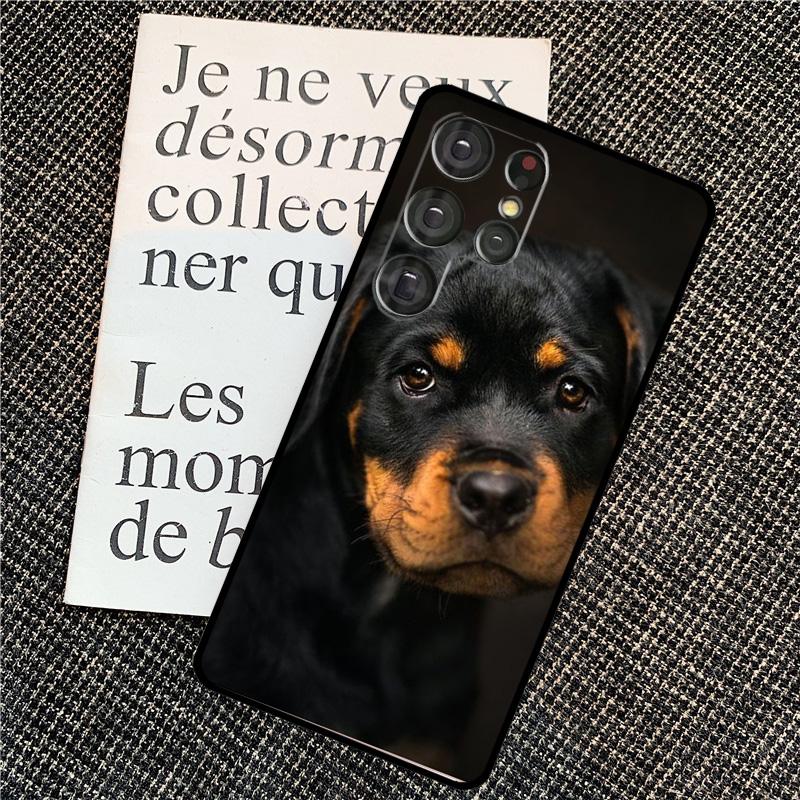 

Rottweiler Dog For Samsung Galaxy S24 S23 Ultra S22 S20 S21 FE S8 S9 S10 Note 10 Plus 20 Ultra Phone Case Galaxy S23