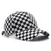 Autumn and Winter Korean Version of Japanese Tide Checkerboard Baseball Cap Outdoor Sports Women's Sunscreen Sunshade Cap Men's Tide Hat