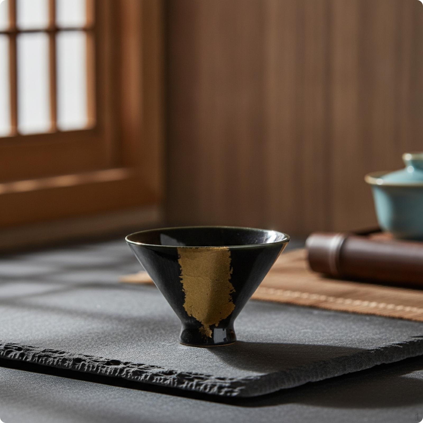 Glazed Tea Cup OpenTop Handcrafted Decorative